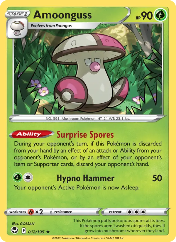 Amoonguss — Silver Tempest card #012
