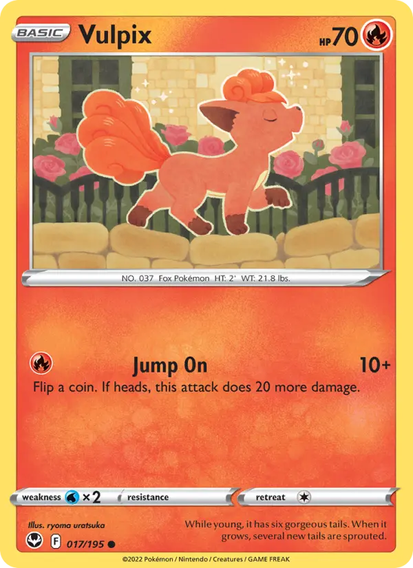 Vulpix — Silver Tempest card #017