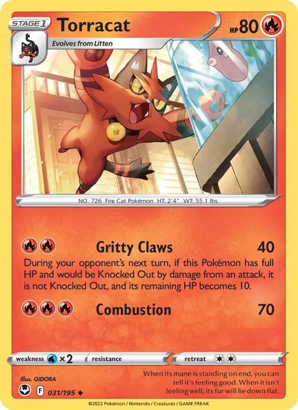 Torracat — Silver Tempest card #031
