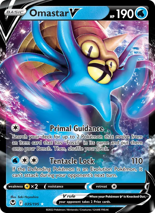 Omastar V — Silver Tempest card #035