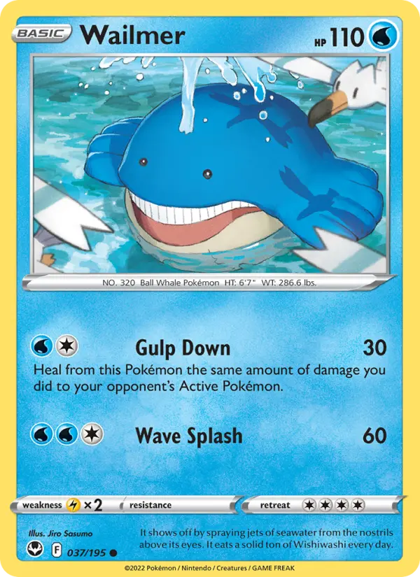 Wailmer — Silver Tempest card #037
