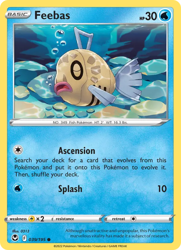 Feebas — Silver Tempest card #039