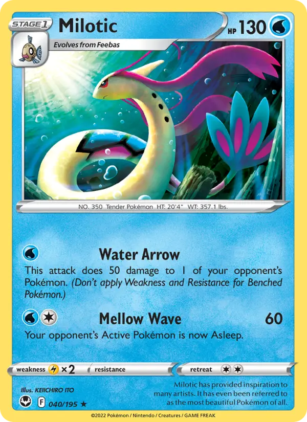 Milotic — Silver Tempest card #040