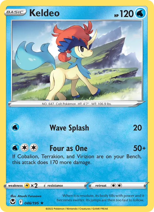 Keldeo — Silver Tempest card #046