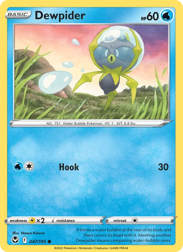 Dewpider — Silver Tempest card #047