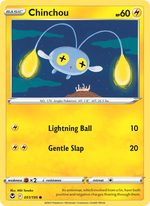 Chinchou — Silver Tempest card #051