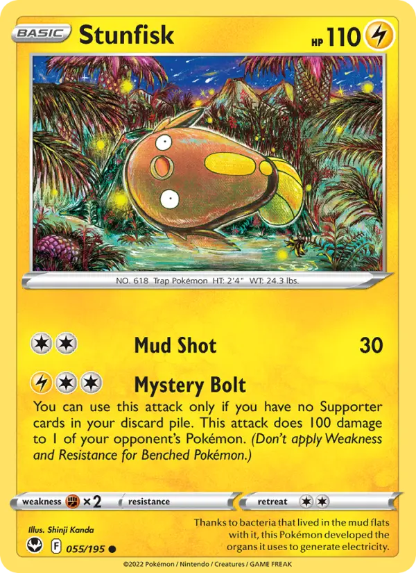 Stunfisk — Silver Tempest card #055