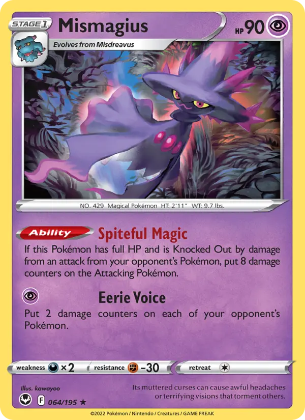 Mismagius — Silver Tempest card #064