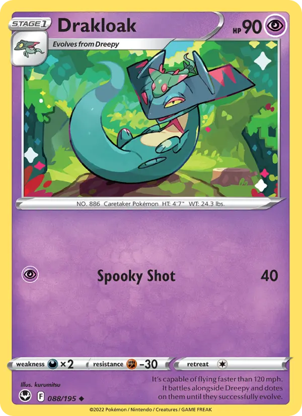 Drakloak — Silver Tempest card #088