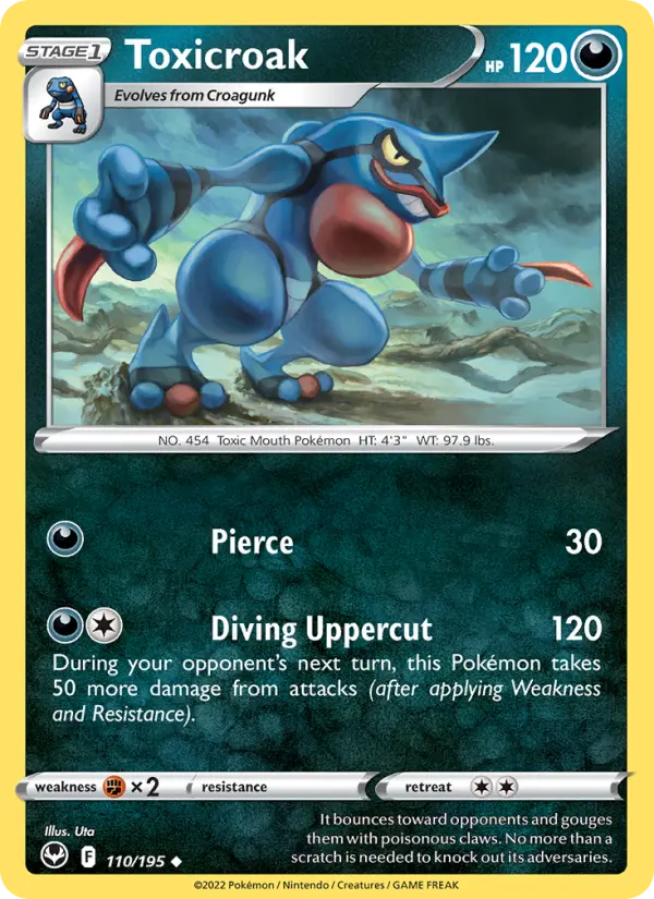 Toxicroak — Silver Tempest card #110