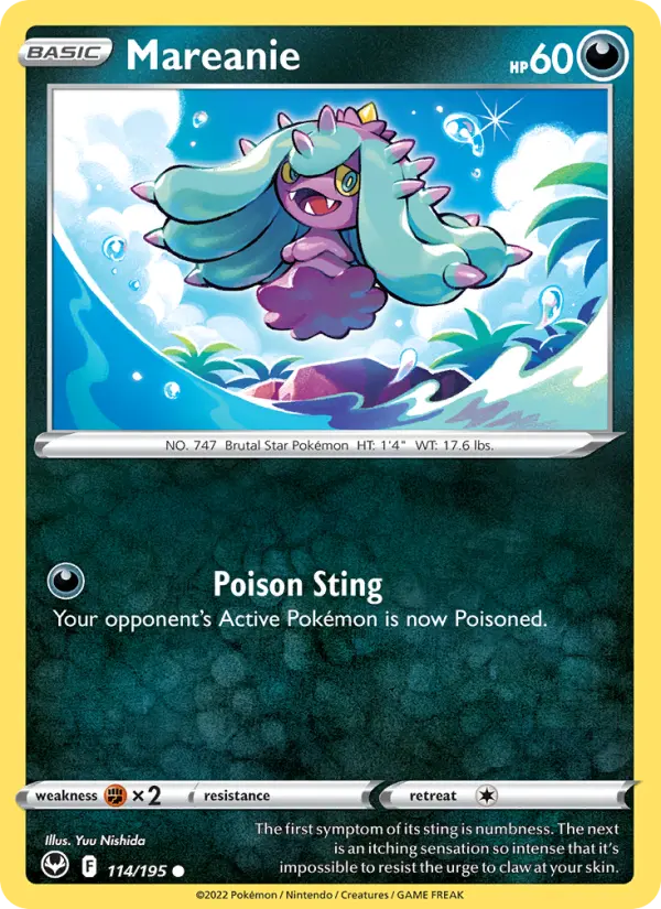 Mareanie — Silver Tempest card #114