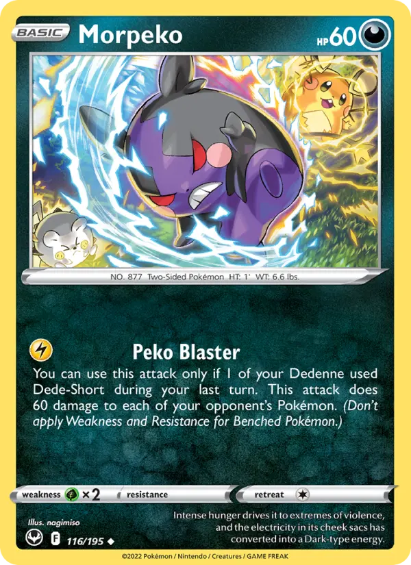 Morpeko — Silver Tempest card #116