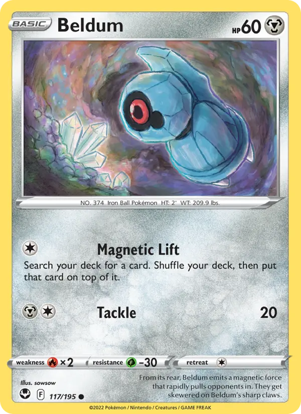 Beldum — Silver Tempest card #117