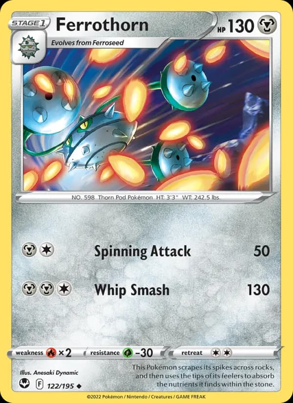 Ferrothorn — Silver Tempest card #122