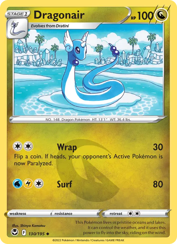 Dragonair — Silver Tempest card #130