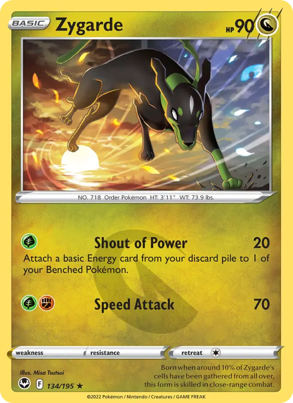 Zygarde — Silver Tempest card #134