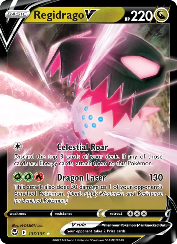 Regidrago V — Silver Tempest card #135