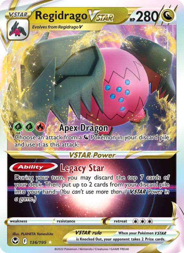 Regidrago VSTAR — Silver Tempest card #136