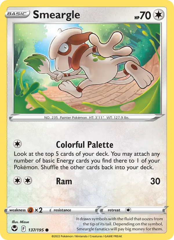 Smeargle — Silver Tempest card #137