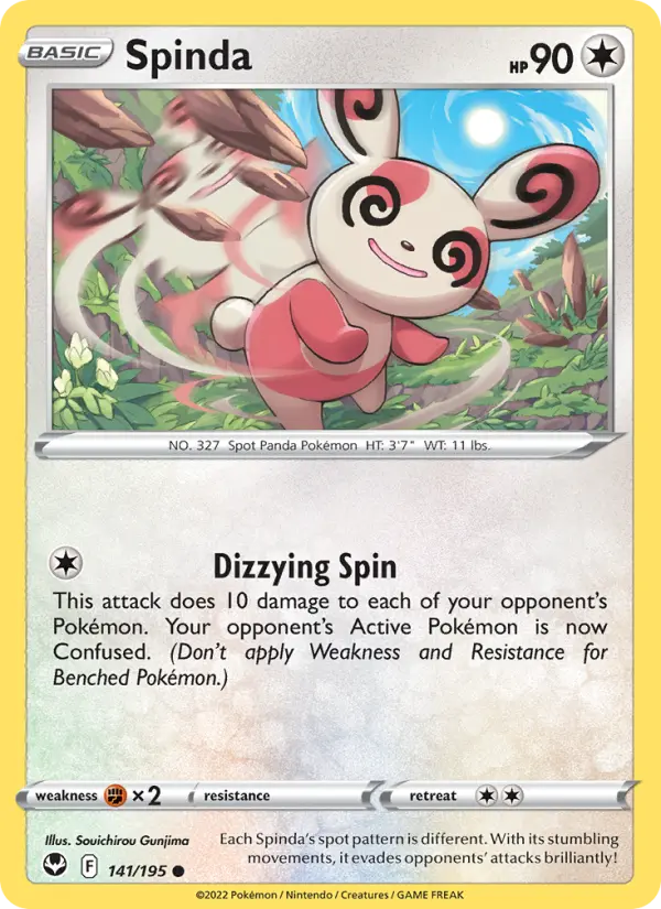 Spinda — Silver Tempest card #141