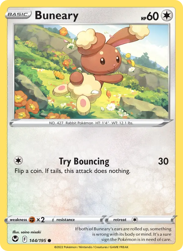 Buneary — Silver Tempest card #144