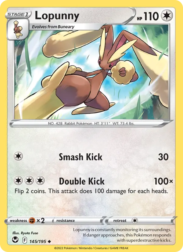 Lopunny — Silver Tempest card #145
