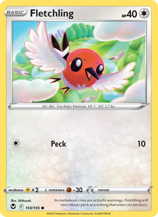 Fletchling — Silver Tempest card #150