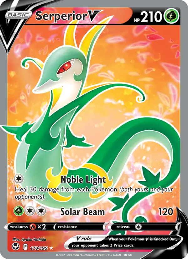 Serperior V — Silver Tempest card #170