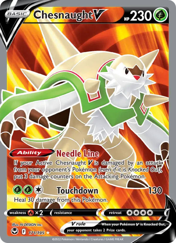 Chesnaught V — Silver Tempest card #171