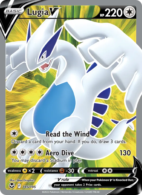 Lugia V — Silver Tempest card #185