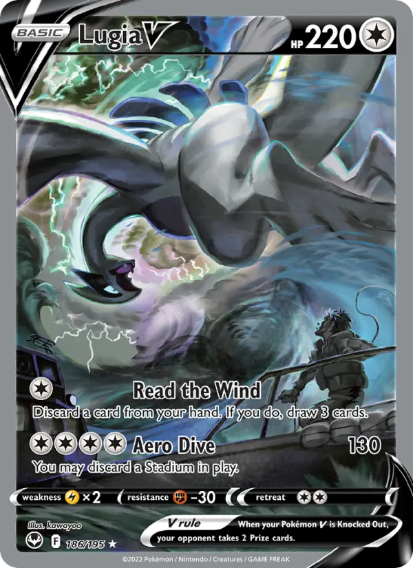 Lugia V — Silver Tempest card #186