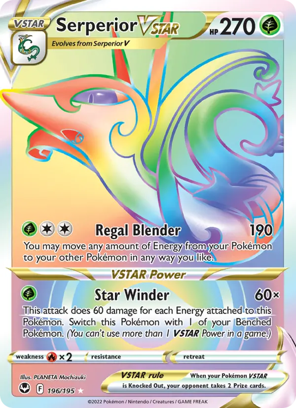 Serperior VSTAR — Silver Tempest card #196