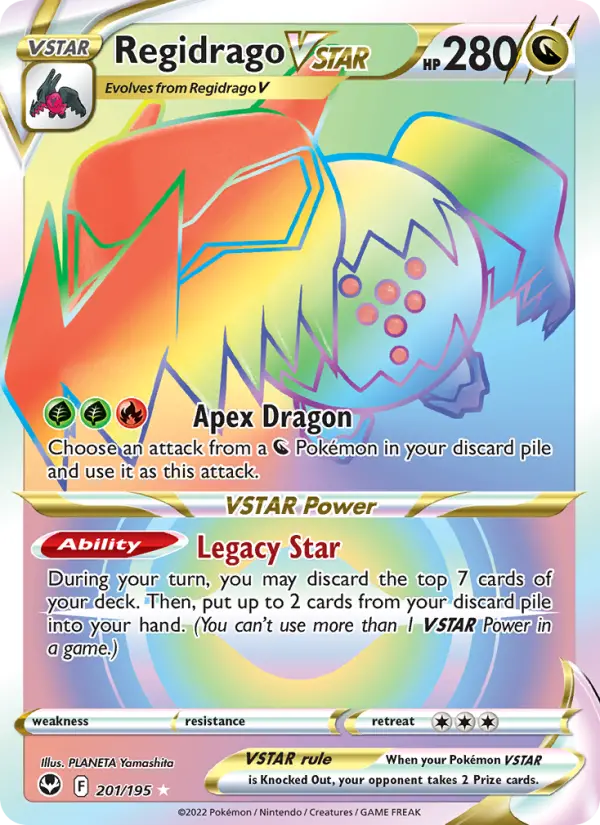 Regidrago VSTAR — Silver Tempest card #201
