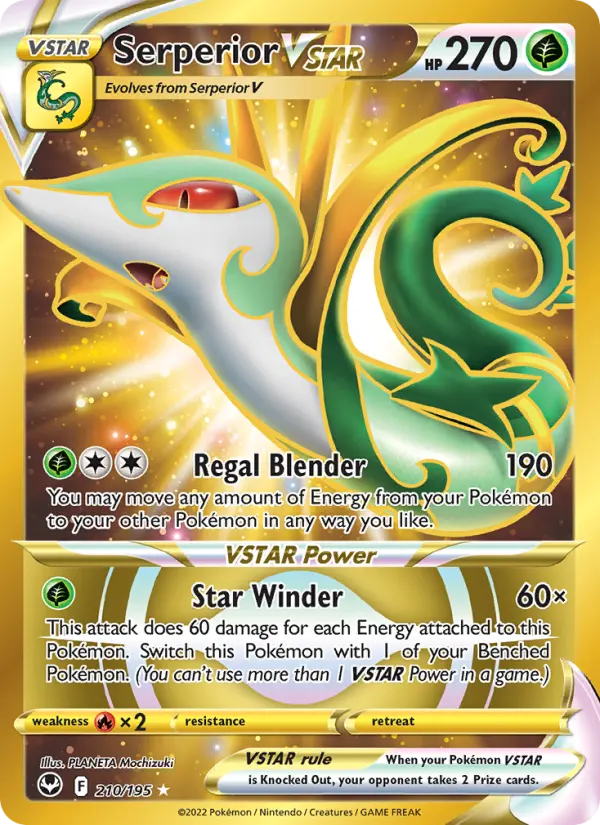Serperior VSTAR — Silver Tempest card #210