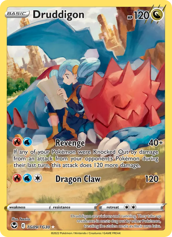 Druddigon — Silver Tempest card #TG09