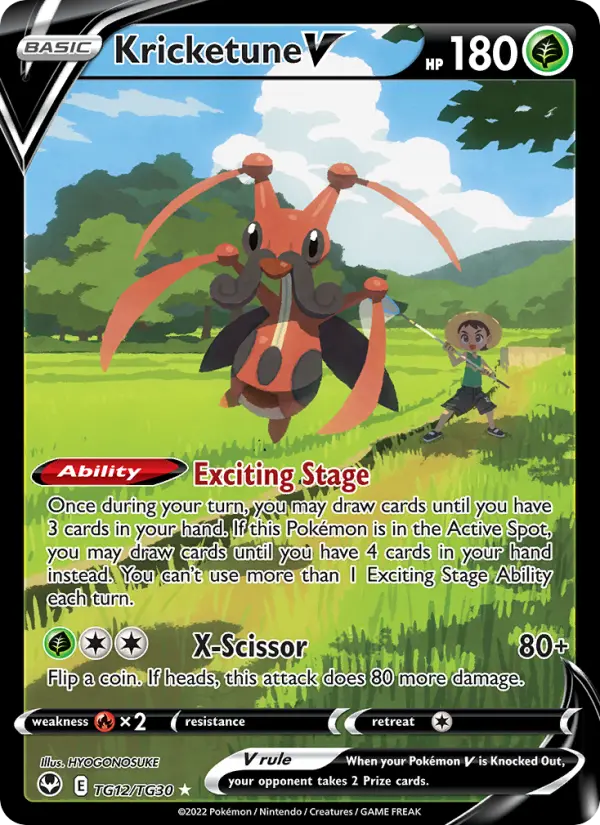 Kricketune V — Silver Tempest card #TG12