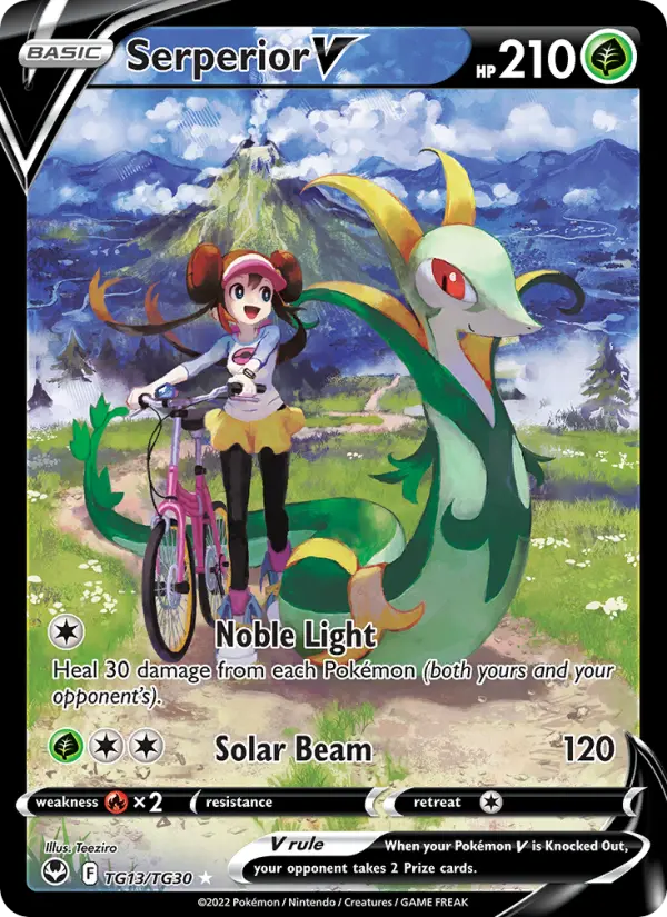 Serperior V — Silver Tempest card #TG13