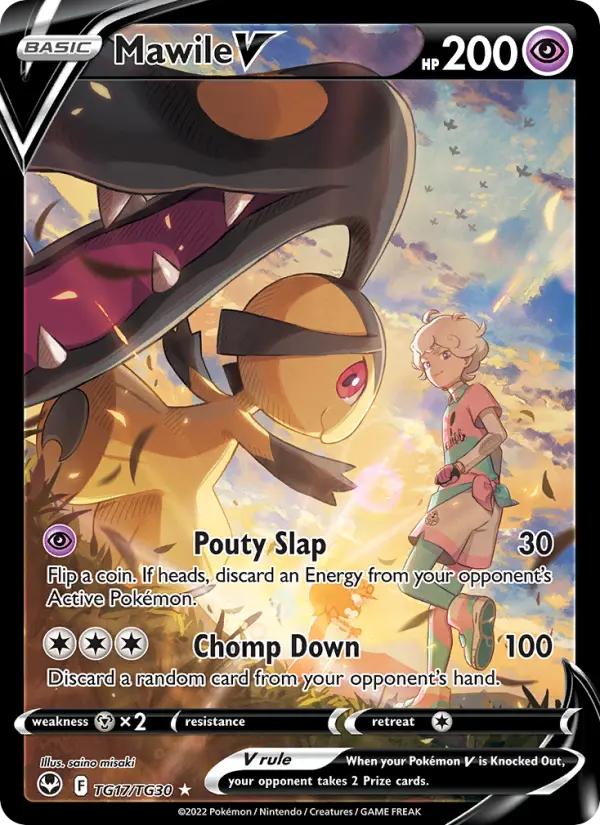 Mawile V — Silver Tempest card #TG17
