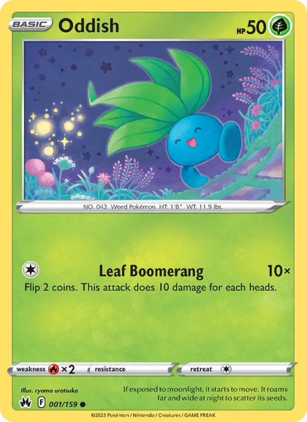 Oddish — Crown Zenith card #001