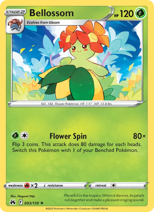 Bellossom — Crown Zenith card #003