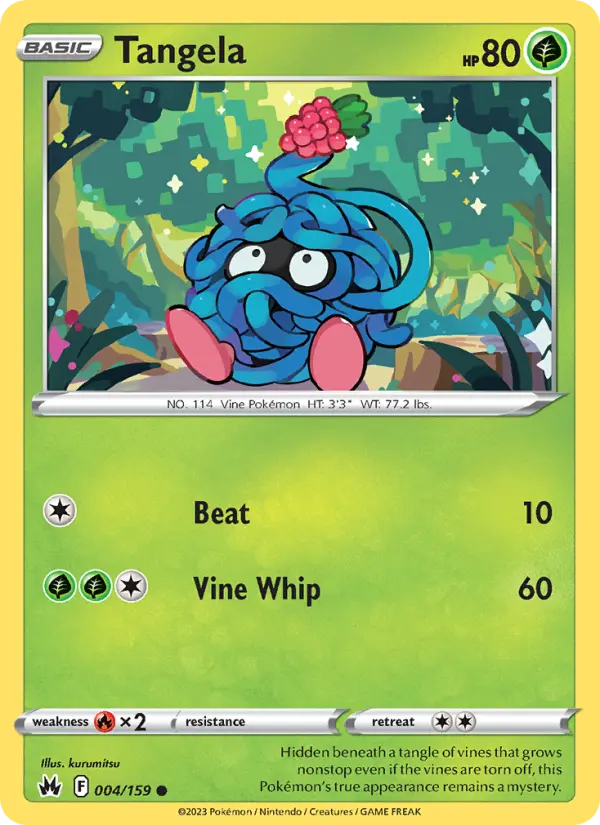 Tangela — Crown Zenith card #004