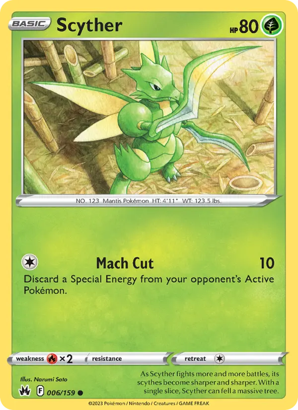 Scyther — Crown Zenith card #006