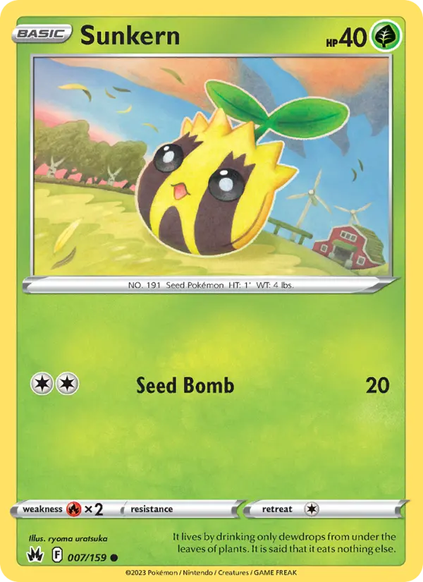 Sunkern — Crown Zenith card #007
