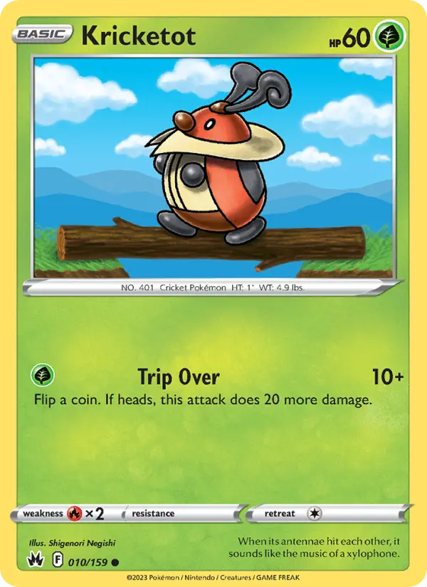Kricketot — Crown Zenith card #010