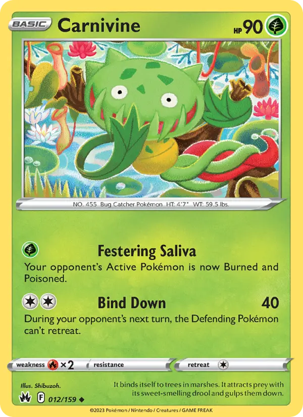 Carnivine — Crown Zenith card #012