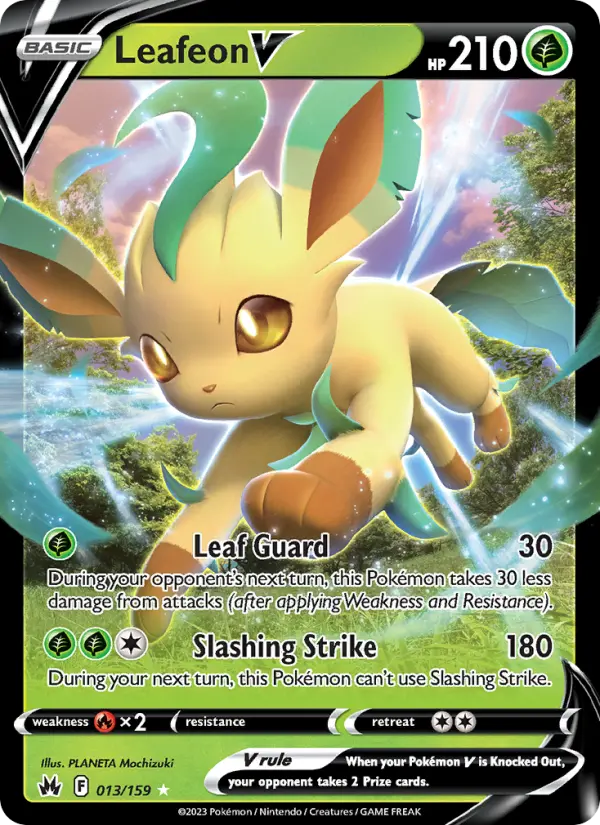 Leafeon V — Crown Zenith card #013
