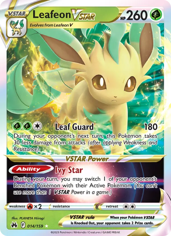 Leafeon VSTAR — Crown Zenith card #014