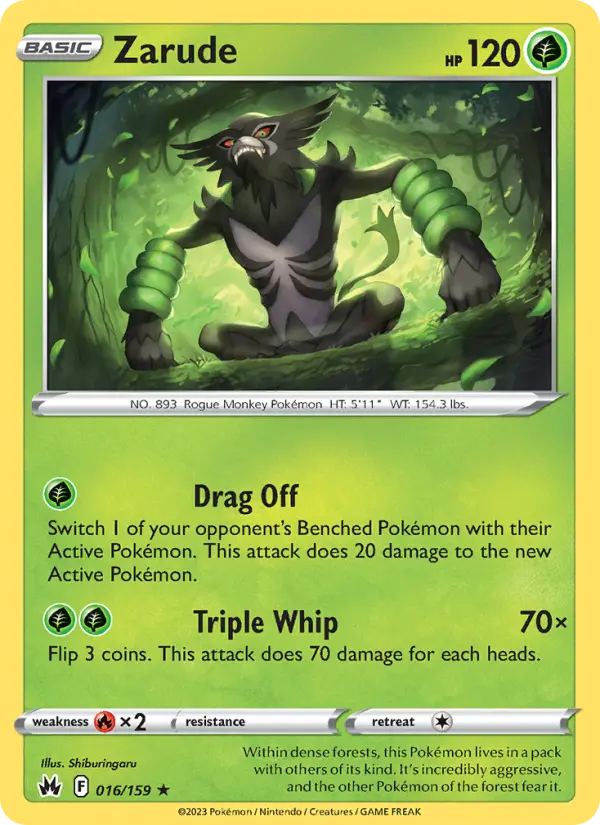 Zarude — Crown Zenith card #016