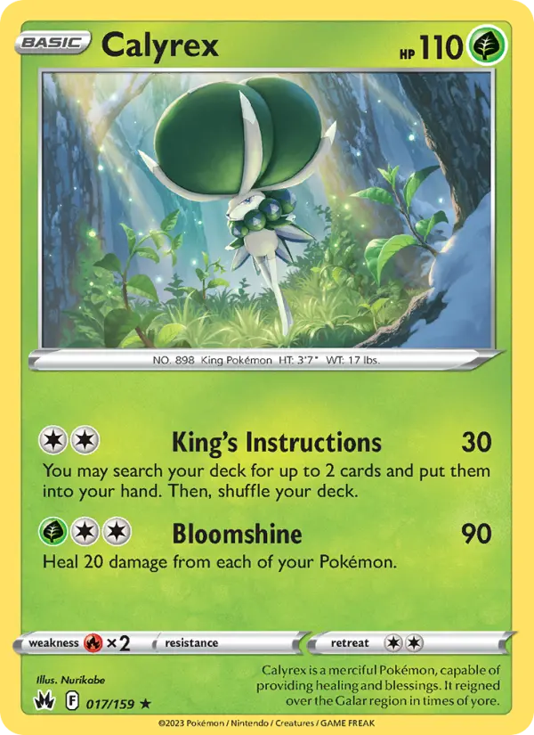 Calyrex — Crown Zenith card #017