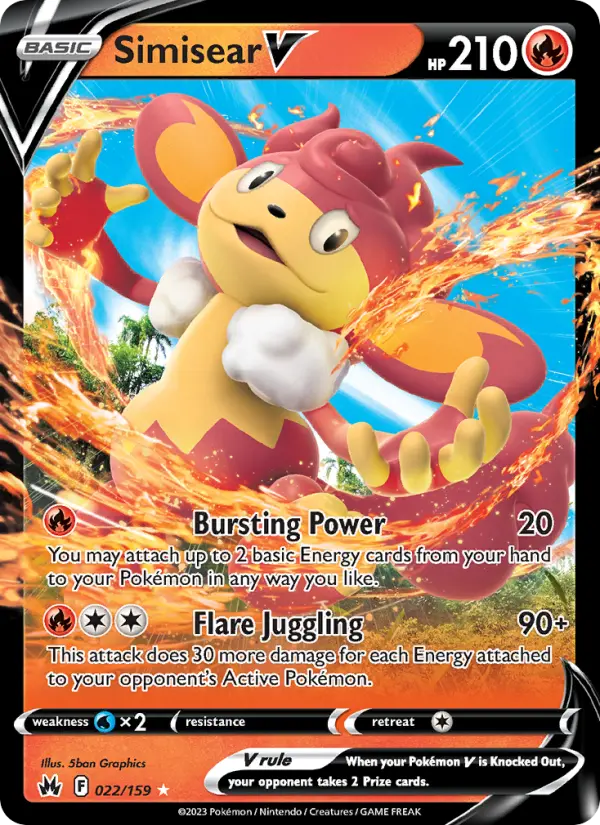 Simisear V — Crown Zenith card #022